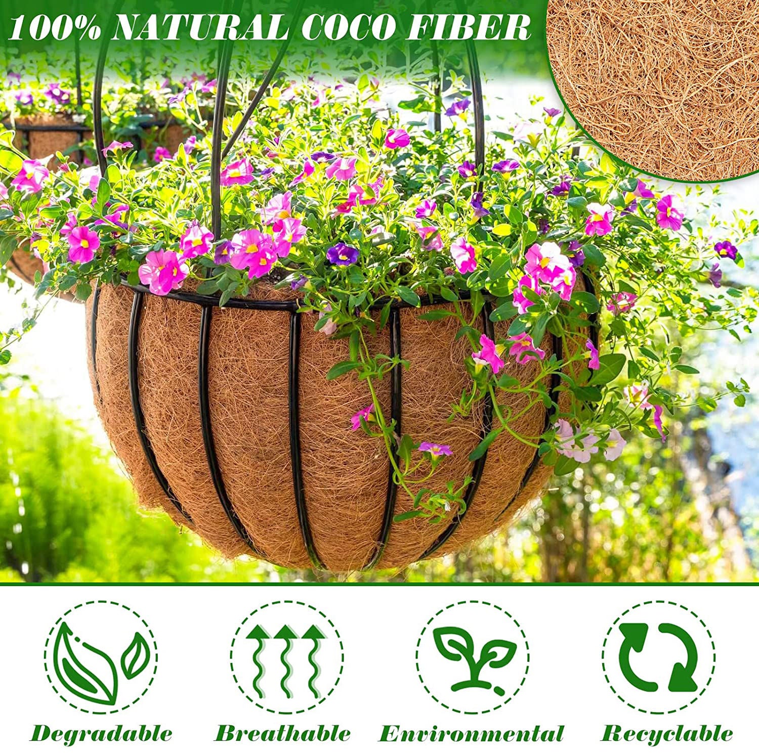 Large Wall Mounted Flower Basket